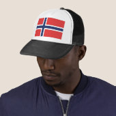 Noorse vlag trucker pet (In situ)