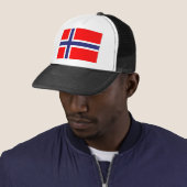 Noorse vlag trucker pet (In situ)