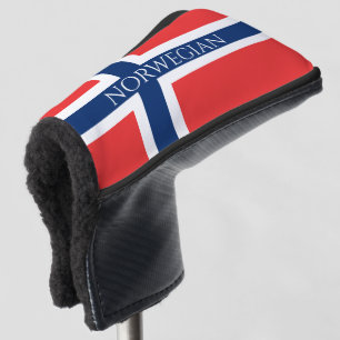 Noorse vlag van de Noorse douaneafdekking van golf Golfheadcover