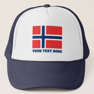 Noorse vlag van de Noorse douanevrachtwagenhoed Trucker Pet