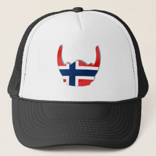 Noorse vlag van een helm van Noorwegen Trucker Pet
