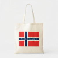 Noorse vlag van Noorse canvas tas