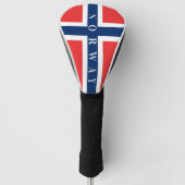 Noorse vlag van Noorse douanestrijdkraan Golfheadcover (Voorkant)