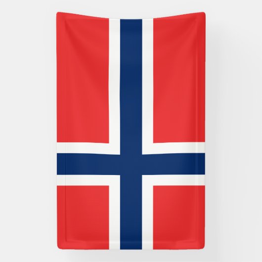 Noorse vlag van Noorwegen aangepaste banner teken (Verticaal)