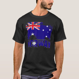 Noorse vlag verst Scandinavia Grunge T-shirt