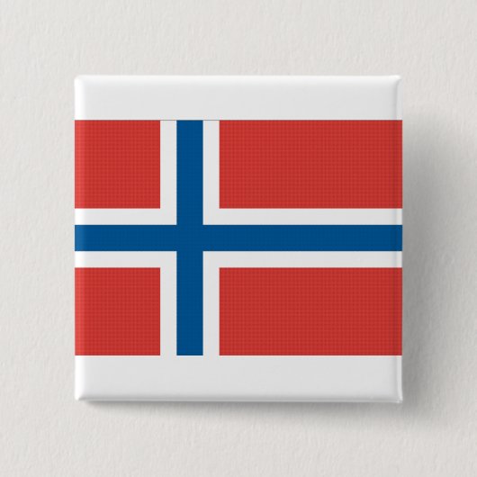 Noorse vlag vierkante button 5,1 cm (Voorkant)