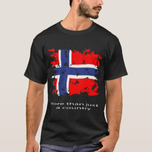 Noorse vlag vintage t-shirt