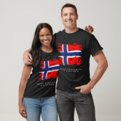 Noorse vlag vintage t-shirt (Unisex)
