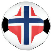 Noorse vlag voetbal (Gedraaid)