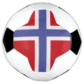 Noorse vlag voetbal (Gedraaid)