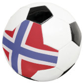 Noorse vlag voetbal (Drie kwart)