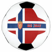 Noorse vlag voetbal (Voorkant)