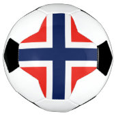 Noorse vlag voetbal (Gedraaid)