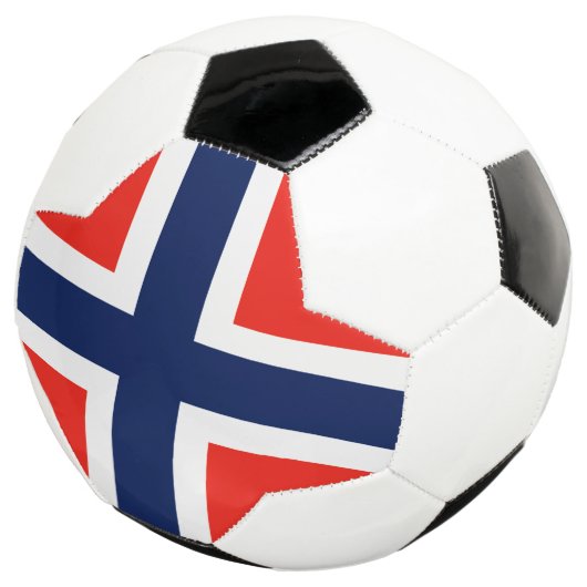 Noorse vlag voetbal (Drie kwart)
