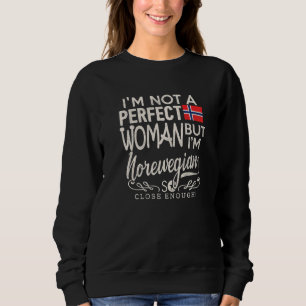 Noorse Vlag Vrouw Noors Stolz Souvenir Trui