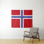 Noorse vlag wandkleed (In Situ (horizontaal))