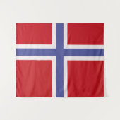 Noorse vlag wandkleed (Voorkant (horizontaal))
