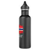 Noorse vlag waterfles  (Rechts)