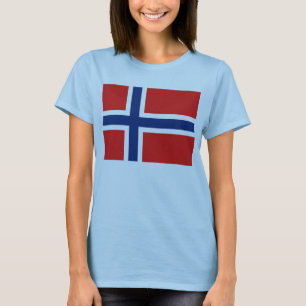 Noorse vlag x kaart T-Shirt