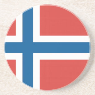 Noorse vlag zandsteen onderzetter