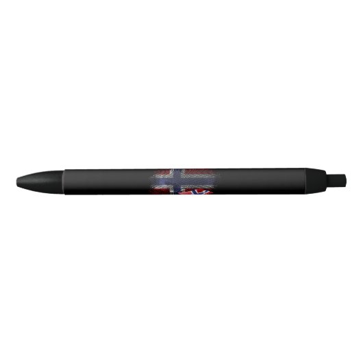 Noorse vlag zwarte inkt pen (Voorkant)