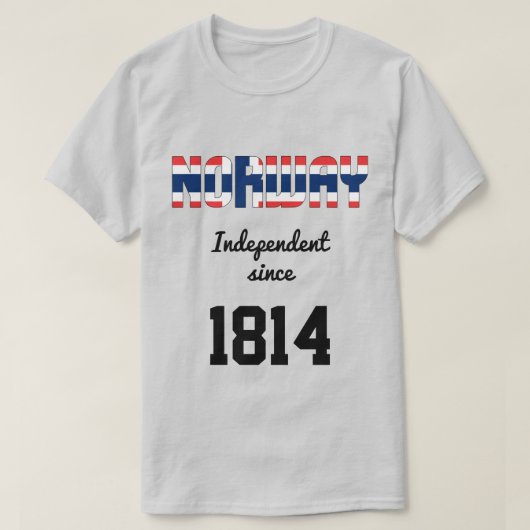 Noorse Vlaggenonafhankelijke feestdag T-shirt (Design voorkant)