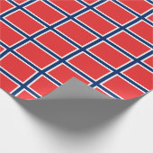 Noorse vlaggensymbolen cadeaupapier (Hoek)