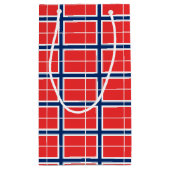 Noorse vlaggensymbolen klein cadeauzakje (Achterkant)