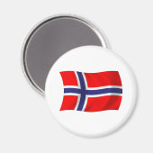 Noorse Vlagmagneet Magneet (Voorkant / Achterkant)
