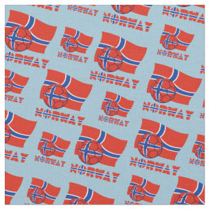 Noorse Voetbal en Vlag Stof