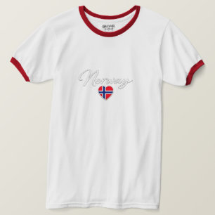 Noorse Voetbal Hart Trots T-shirt