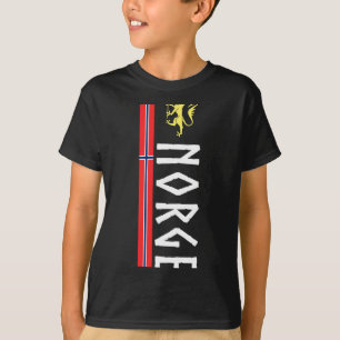 Noorse voetbal jersey shirt vlag van Noorwegen Noo