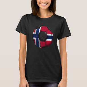 Noorse Voetbal Noorwegen Vlag Noorse Jongens Heren T-shirt