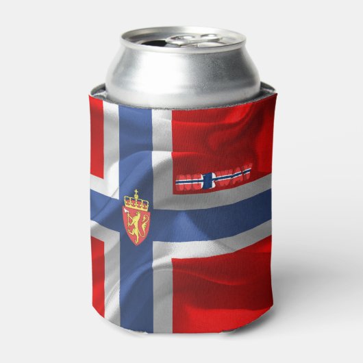 Noorse wapenschild blikjeskoeler (Blikje Voorkant)