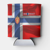Noorse wapenschild blikjeskoeler (Voorkant)