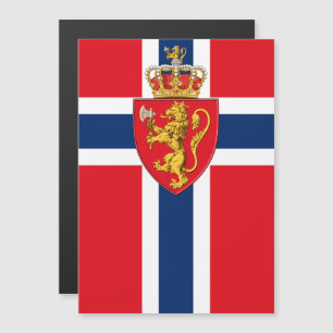 Noorse wapenschild op Noorse vlag, Noors 2