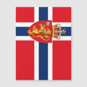 Noorse wapenschild op Noorse vlag, Noors 2 (Voorkant)