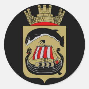 Noorse wapenstilstand ronde sticker