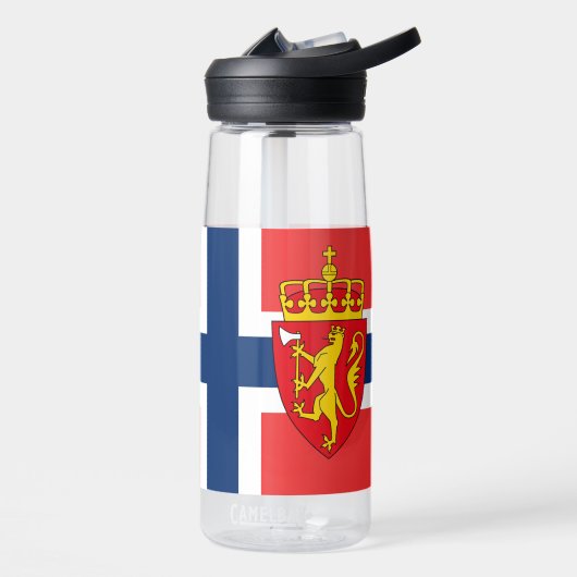 Noorse waterfles, Patriottische Noorse vlag Waterfles (Links)