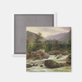 Noorse waterval, 1840 magneet (Voorkant / Achterkant)