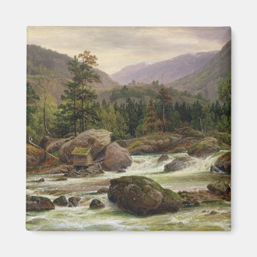 Noorse waterval, 1840 magneet (Voorkant)