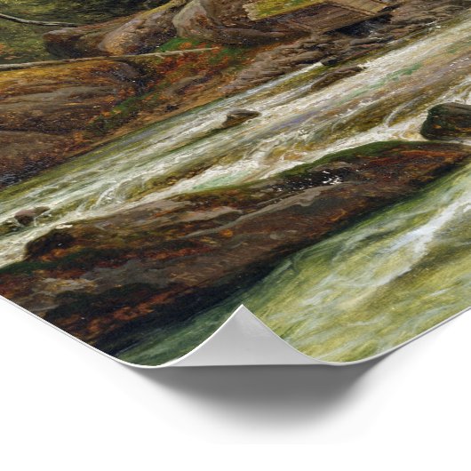 Noorse waterval, 1840 poster (Hoek)