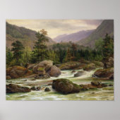 Noorse waterval, 1840 poster (Voorkant)