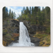 Noorse waterval Mousepad Muismat (Voorkant)