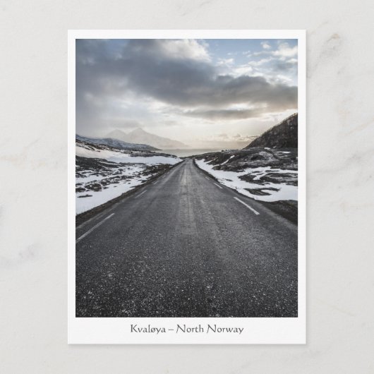 Noorse Weg Landschapsfoto Briefkaart (Voorkant)