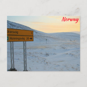 Noorse winter briefkaart