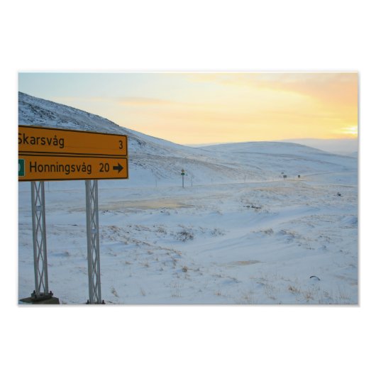 Noorse winter foto afdruk (Voorkant)