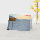 Noorse winter kaart (Gele Bloem)