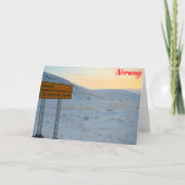 Noorse winter kaart (Voorkant)