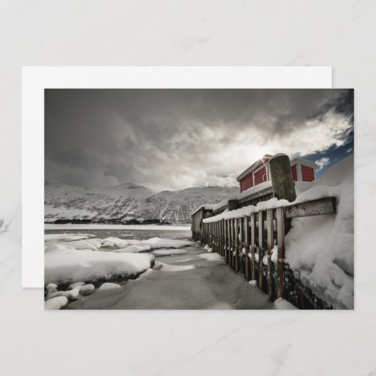 Noorse Winterkaart (Voorkant / Achterkant)